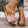 Women'S Retro Thick-Soled Bixson Sandals - Slip-On Open-Toe Beach Slides, Perfect for Vacation Leisure Wear, Holiday Footwear, Open-Toe Shoes.