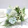 Fake Flower Ball Vivid Details Long Lasting Silk Simulation Flower Ball Arrangement Bouquet for
