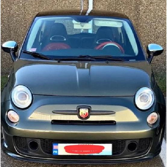 Carbon fiber car accessory auto body kits mirror Cover cap Primed ABARTH Grande Punto evo auto parts for FIAT 500 2007-