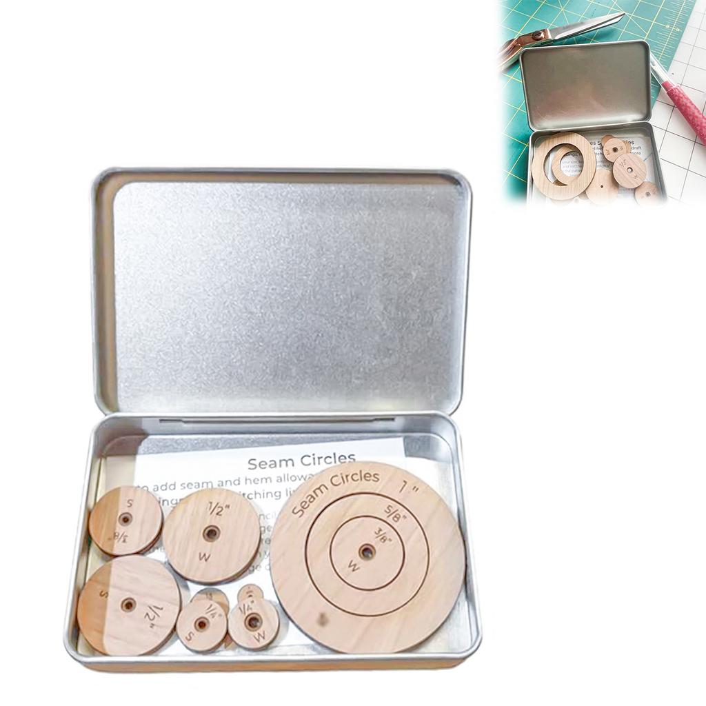 Wooden Circle Quilting Templates Space Tracing DIY Sewing Craft Tools Quilting Stencils for a Variety of Sewing Projects
