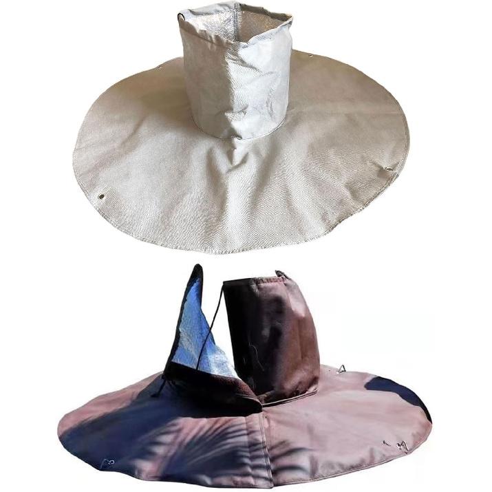 Plant Covers Freeze Protections Palm Tree Root Protector Wrap Winter Cold Weather Frost Blankets Winter Tree Trunk Root Care, Brown