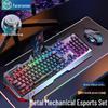 Pioneer 810 Gaming Set: Mechanical Keyboard, Mouse, Headset with Knob for Esports Laptop.