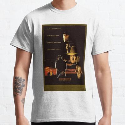 Unforgiven T-Shirt Clint Eastwood, Gene Hackman, Morgan Freeman, Richard Harris Unisex T-Shirt