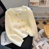 Xiaoxiangfeng Double-breasted Sweater Cardigan Women's Autumn and Winter New High-end Outer Wear Top Temperament Soft Waxy Knitted Coat