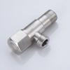 Stainless Steel Hot Cold Angle Valve Quarter Turn Hexagonal Wheel Toilet Water Stop Valve Rust Proof Triangular Valve Kitchen