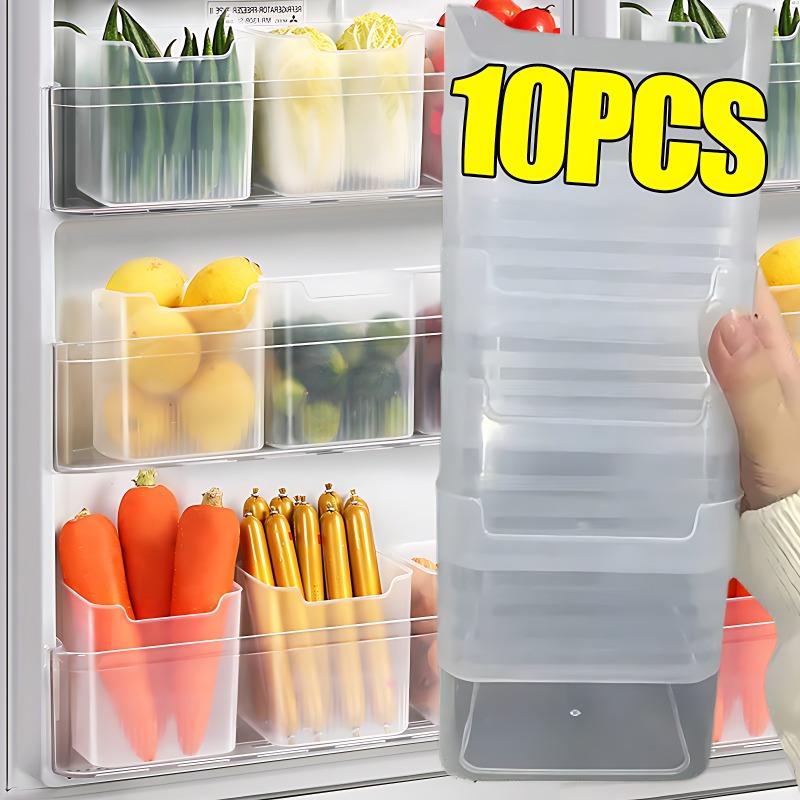 Refrigerator Food Storage Box Fruit Vegetable Fresh-keeping Box Fridge Side Door Drawer Organizer Rack Kitchen Storage Supplies
