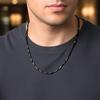 Pure Stainless Steel Rice Chain 50.8 Cm European Trending Style Necklace for Men Boy Gift for Husband Fathers Day Wedding Birthday Gift