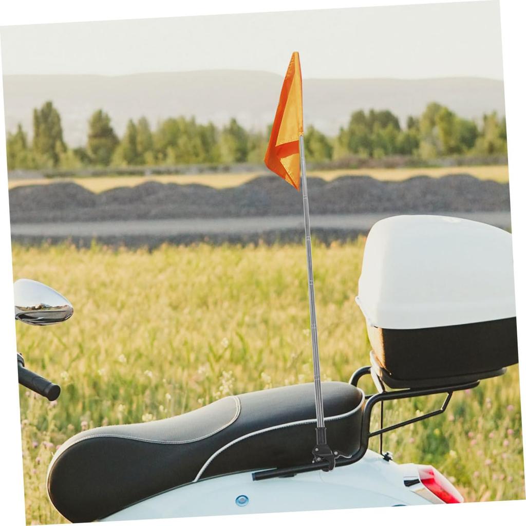 COSMEVIVI 2pcs Bike Flagpole Flag Pole for Bike Bicycle Handlebar Flag Pole Portable Flag