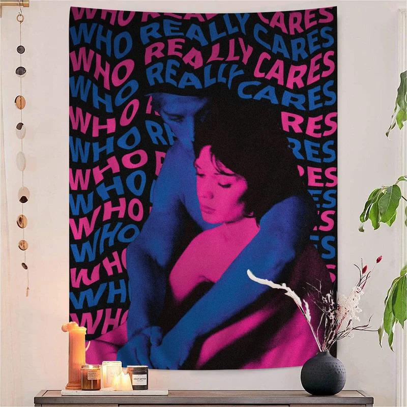 TV Girl Printed Tapestry Bohemian Style Wall Decor Tapestry Mandala Living Room Bedroom Home Decor Tapestry 100X70CM