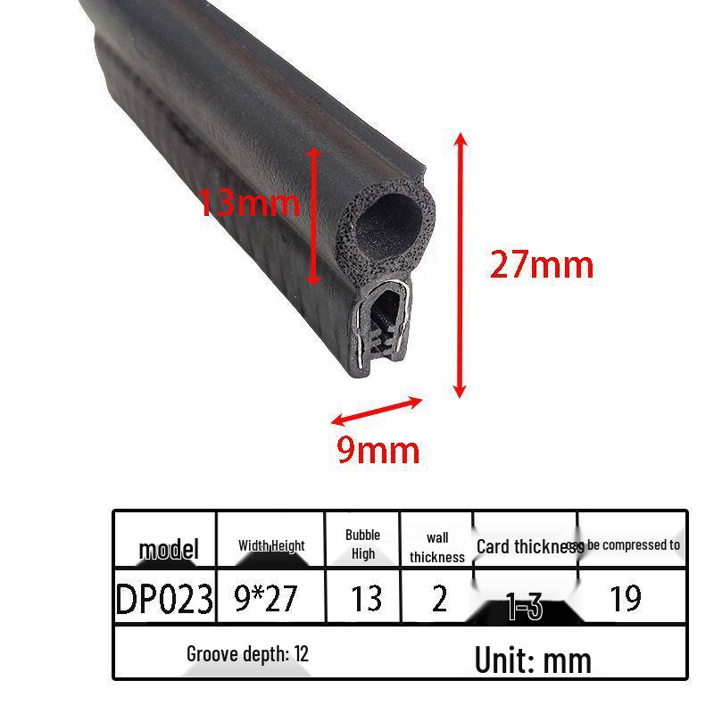Customizable EPDM U-Shaped Rubber Sealing Strip for Electrical Cabinets and Car Doors