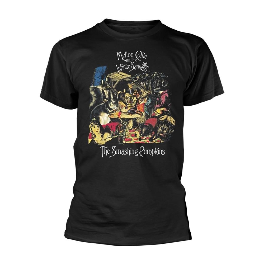 SMASHING PUMPKINS - MELLON JUMBLE BLACK T-Shirt, Front & Back Print Small