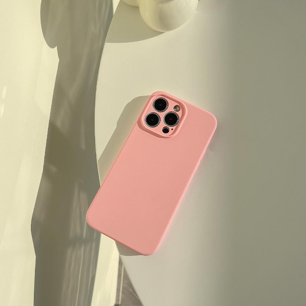 Liquid Silicone 14pro Max for Iphone14 Mobile Phone Case Apple 13 Solid Color 12/11 Premium 14plus