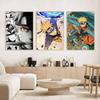 1pc Anime Characters U-Uzumaki N-Naruto posters Self-adhesive Paper Print Home Living Room Bedroom Entrance Bar Cafe Art