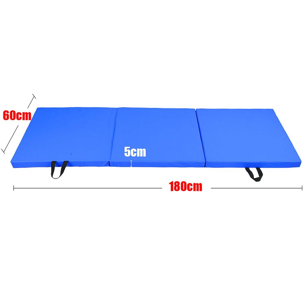Sports Folding Gym Exercise Workout Training Child Gymnastics Dance Fitness Yoga Mat(Blue)