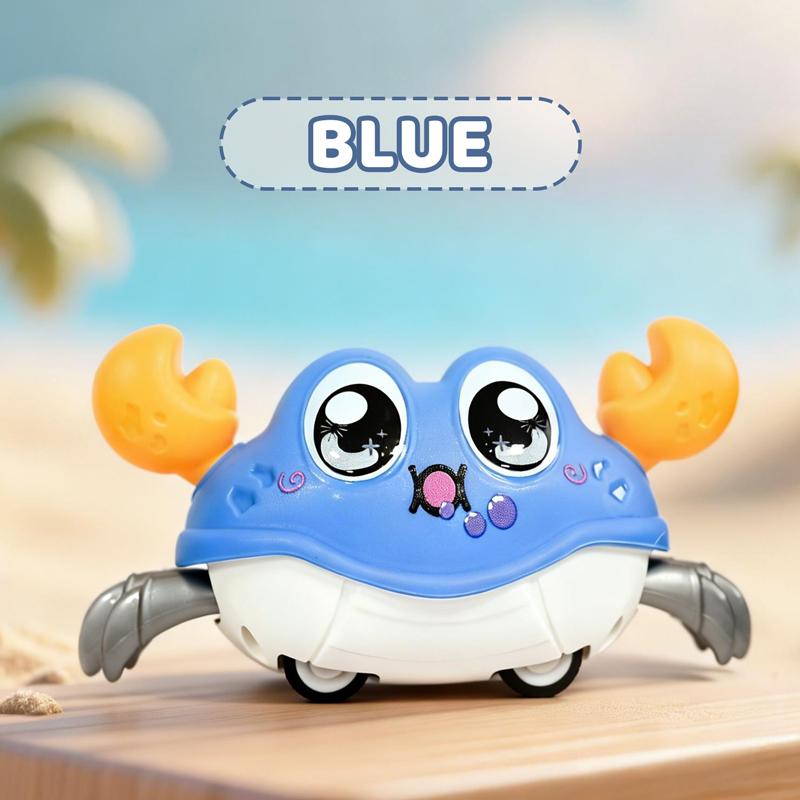 Kinder Spaß Doppelte Rückstellkraft Links und Rechts Schütteln Simulation Krabbe Spielzeug Baby Laufen Blasen Simulation Krabbe Krabbe Krabbeln