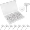 120 Transparent Heart Push Pins for Office, Posters, Postcards, and Corkboard Decorations