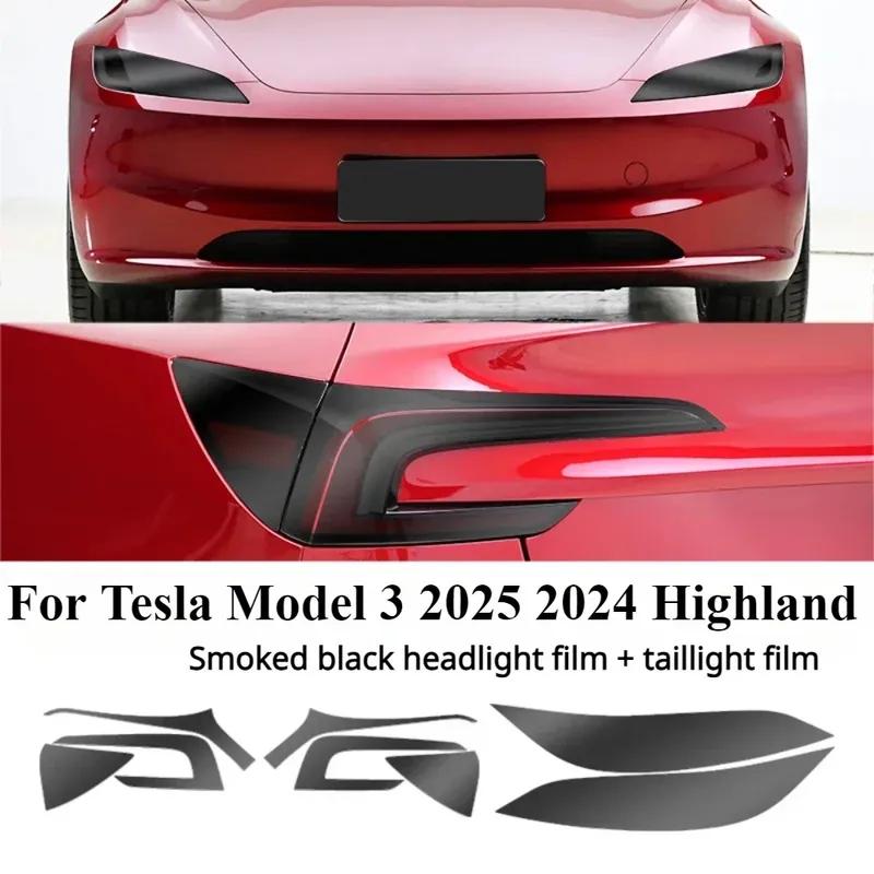 For Tesla Model 3 Highland 2024 2025 Accessories Exterior Headlight Taillight Anti-scratch TPU PPF Protective film Refit Sticker