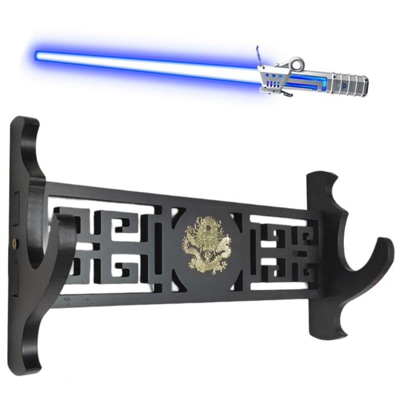 Wooden Swords Shelf Rack Support Display Decoration Demons Slayers Sabres Cradles Organizer For Collectible Display