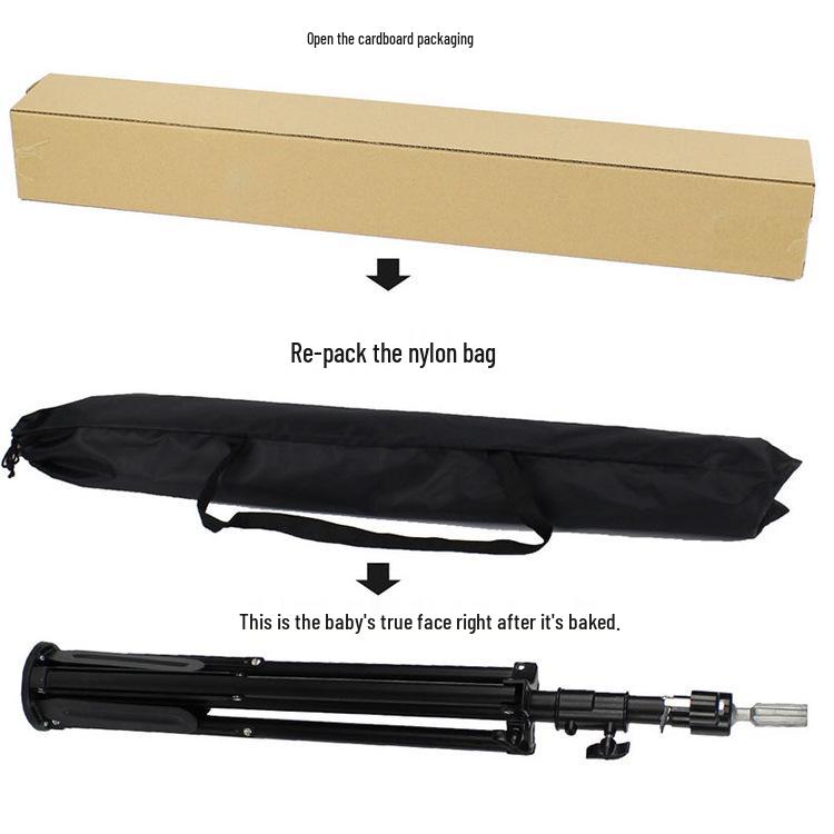 High-Grade Foot-Operated Tripod Stand for Hairdressing Mannequin Heads