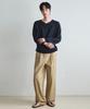 Wednesday Oasis Washable Minimal V-Neck Knit_Navy(Wc26-Kn20)