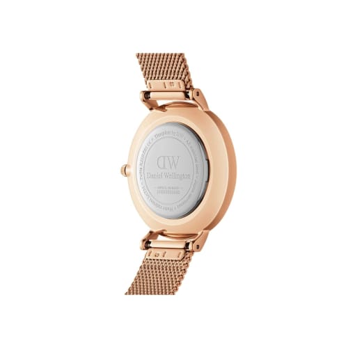 [Official Shop/2-Year Warranty/Authentic Import] Daniel Wellington DW Women's Petite Melrose Black 28mm Watch, Stylish, Popular, Cute Mesh Watch, Perf