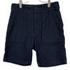 Engineered Garments Navy 25 Stainless Steel Cotton Linen Fatigue Shorts QT162 Bottoms XS NavyUsed