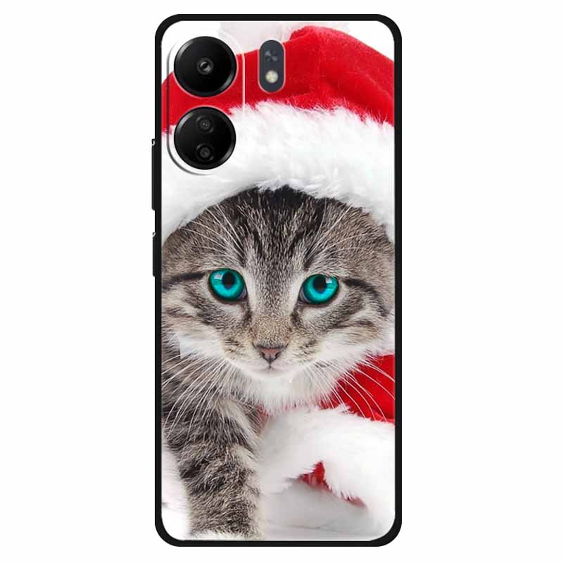Funda For Xiaomi Poco C65 Case Soft Lion Wolf Black Shockproof Back Cover for Poco C65 C 65 Soft Case Poco C65 Cool Soft Bumper
