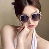 Korean Style Metal Frame Glasses Salamin Sunglasses for Women Square Sunglasses UV Protection