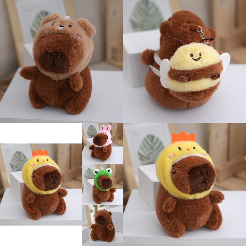 Charming Capybara Plush Keychain Soft Toy In Various Designs Ideal For Collectors And Gift Givers