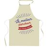 Kitchen Apron - Planetee - Breton Pattern - Durable Cotton - Long-lasting Print (France)