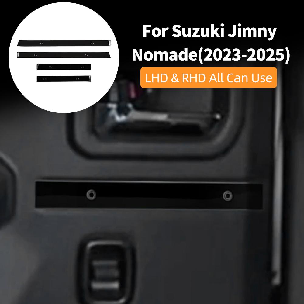 For Suzuki Jimny 2018-2025 Car Door Panel Anti-scratch protector Decorative Strips 3/5 Doors ABS Trim Auto Interior Accessories