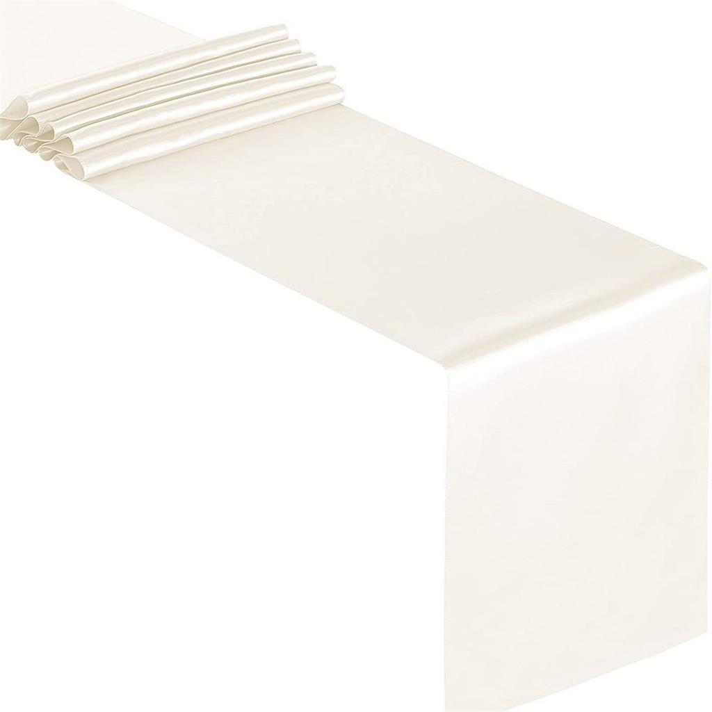 Satins Table Runners Solid Color 12x108Inch Elegant Decoration for Wedding Birthday and Banquets Event