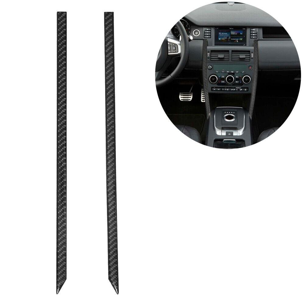 2x Carbon Fiber Center Console Side Trim For Land Rover Discovery Sport 2015-19