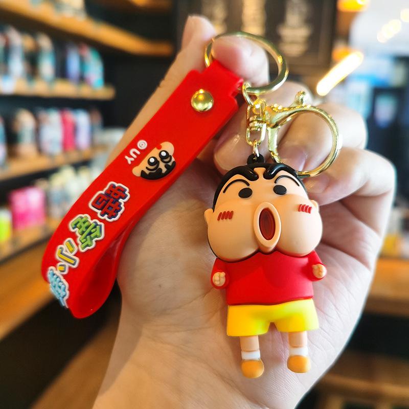 Crayon Shin-chan Keychain Cute Bag Gift Accessory Exquisite Small Ornament Quirky Crayon Shin-chan Keychain Best Gift Toys Anime