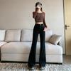 Jeans for Women In Spring and Autumn Horseshoe Pants for Slim Fit Elastic Bell-bottom Pants for Women In Spring and Autumn Jeans for Women