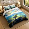 Custom Name Text Bedding 3Pcs Set,Zelda 1 Duvet Cover 2 Pillowcases Soft Bed Linen For Gift