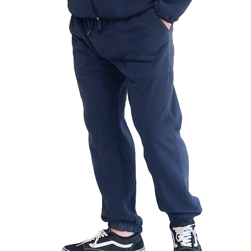 

Men s LOGOS Park fleece pants, comfortable jogger pants, extra warm, available in sizes M, L, and LL (10001754, Navy)