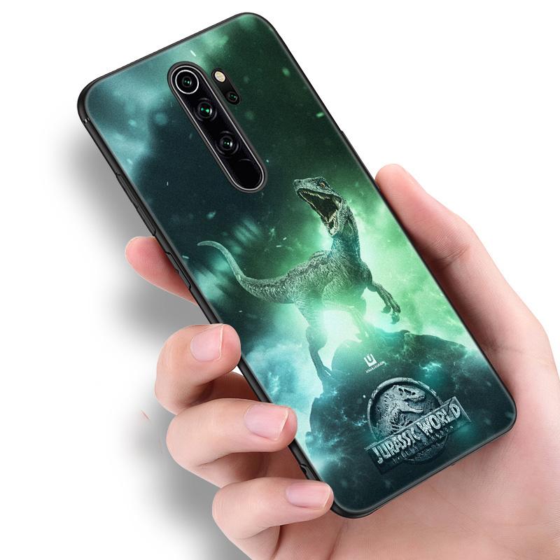 World Jurassic Park Silicone Phone Case For Xiaomi Redmi Note 11 10 9 8 Pro 11T 10T 10S 9S 8T 9 9A 9C 9T Black Soft Cover Coque