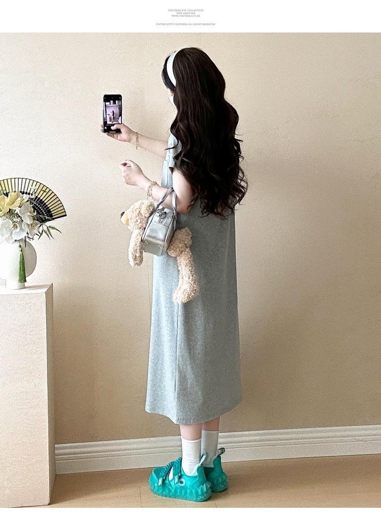 2026 Summer Maternity Casual Slimming POLO Collar T-shirt Dress