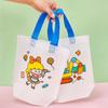 Kids' DIY Graffiti Handbag: Non-Woven Cartoon Painting Bag for Kindergarten Gifts