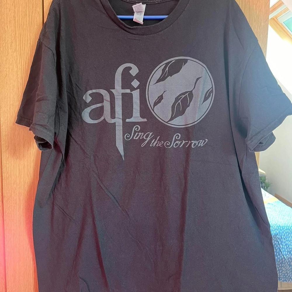 AFI Band Sing The Sorrow Black Cotton Size S-5XL Unisex T-Shirt XXXXL 1990₽