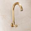 Single Cold  Longer Faucet Spout 360 Swivel Faucet Outdoor Mop Faucet Antique Brushed Solid Brass Washing Machine Tap Kmmoun