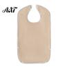 Easy Clean Eating Bibs Adult Large Bib, Solid Color Waterproof Clothing Protector, with Deep Crumb Anti-stain Nursing Home Catcher Design, Adjustable