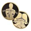 Funny Heads Tails Coin Good Luck Challenges Coin Pocket Size Collectible Coin Double Side Challenges Token Decoration Coin
