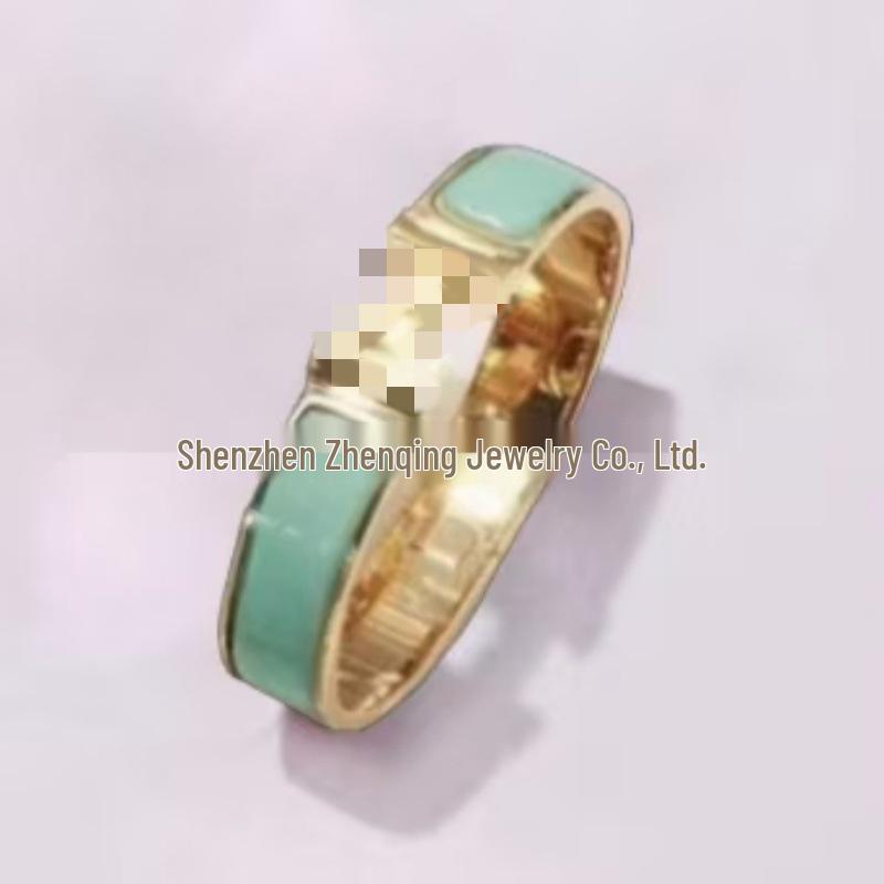 Náramek s písmenem H pozlacený 18k smaltovaný - Klasická móda, Více barev, Ideální pro páry