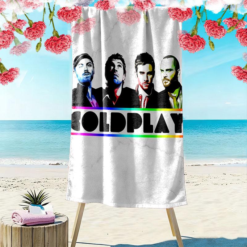 Coldplay Beach Towel, Large Soft Quick Dry Towel for Beach Camping Swimming