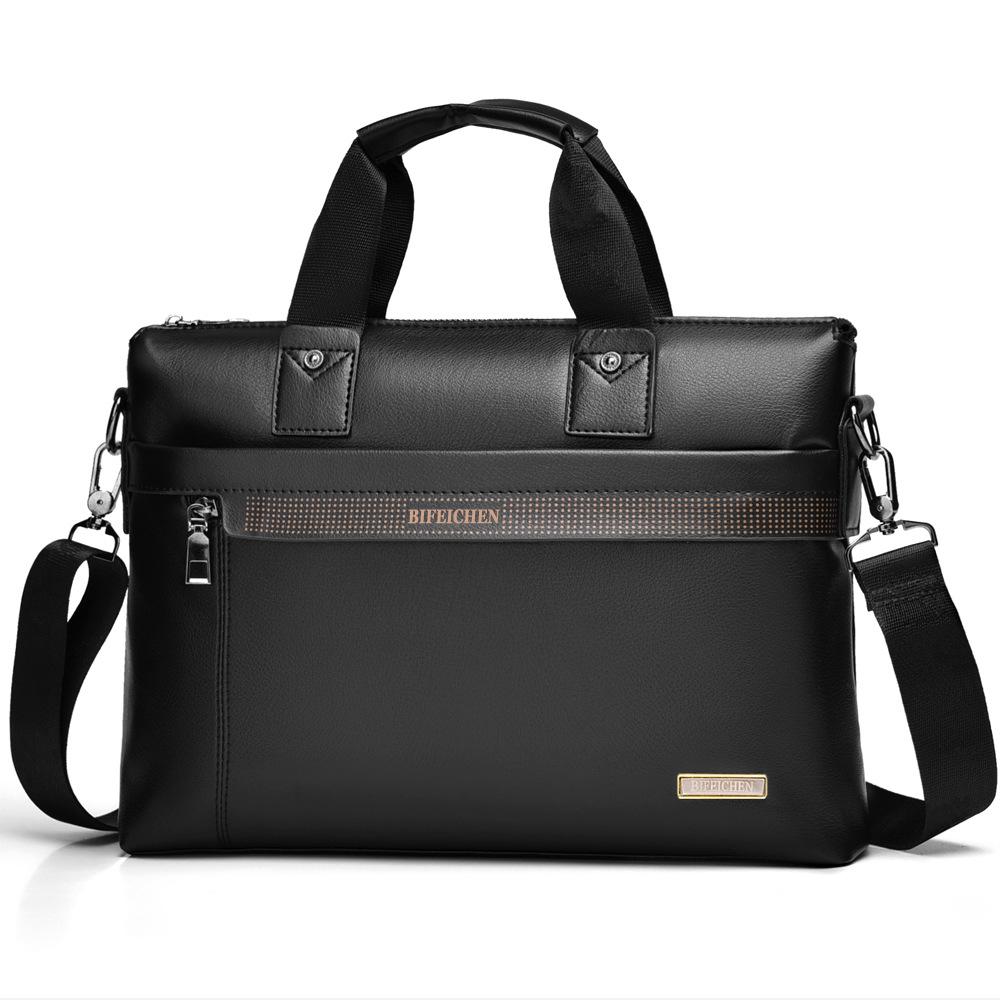 2026 New Men Briefcase High Quality Business Famous Brand PU Leather Shoulder Messenger Bag Office Handbag A4Document Laptop Bag