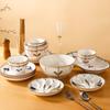 Japanese Style Large Ceramic Soup Bowl Set