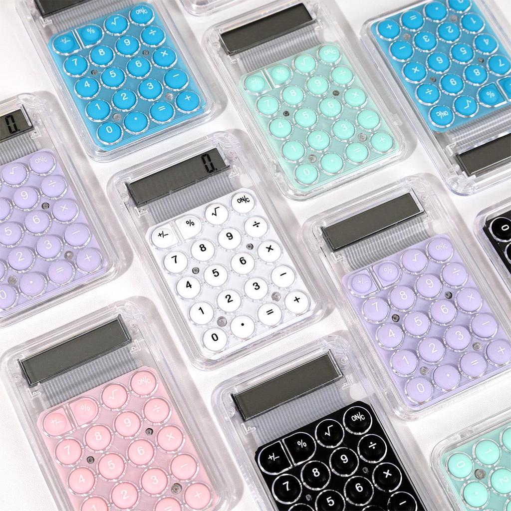 Candy-Colored Mini Pocket Calculator - Portable, Cute, Small for Students & Office Use