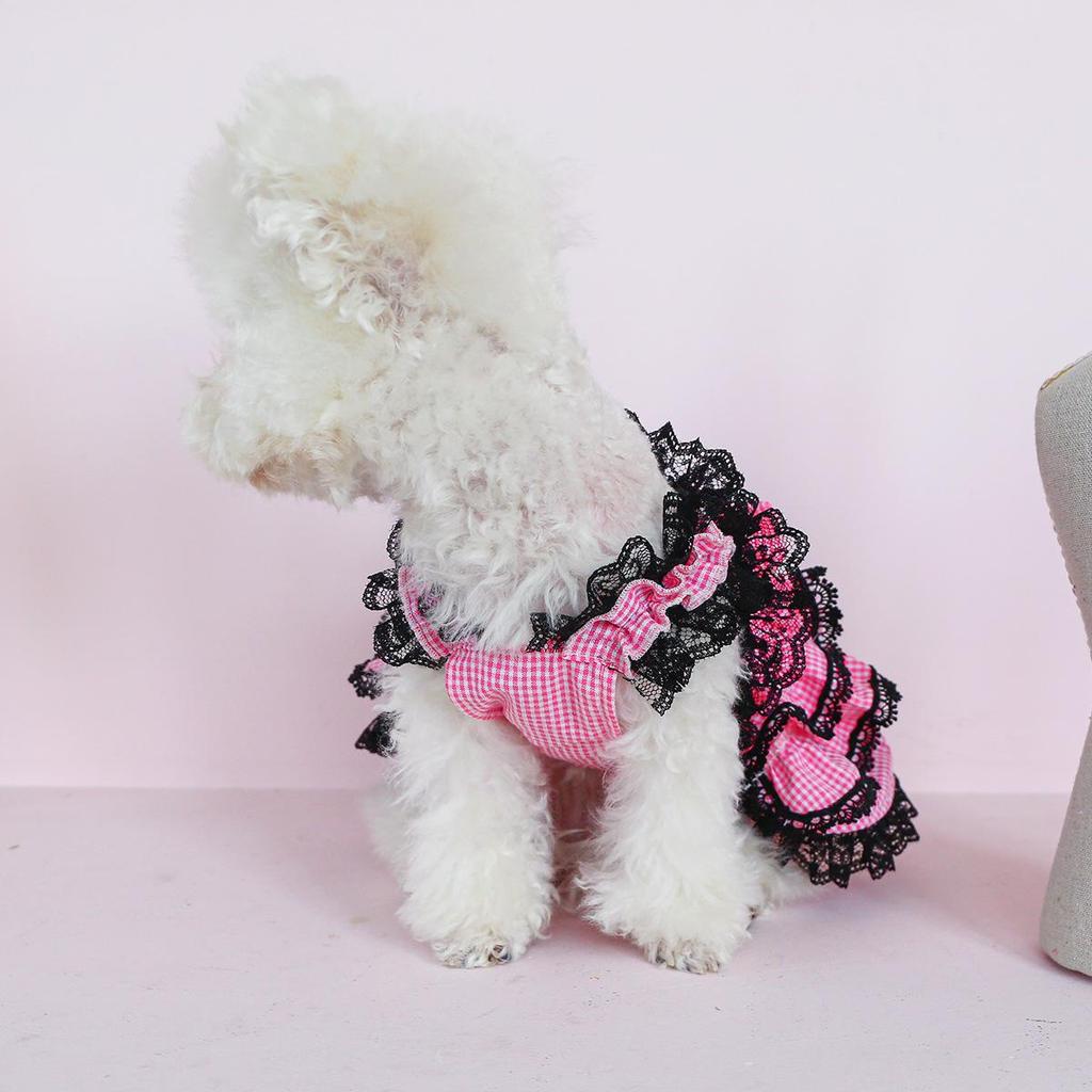 Pet Circle Lace Bobo Pink Princess Dress for Small To Medium Dogs